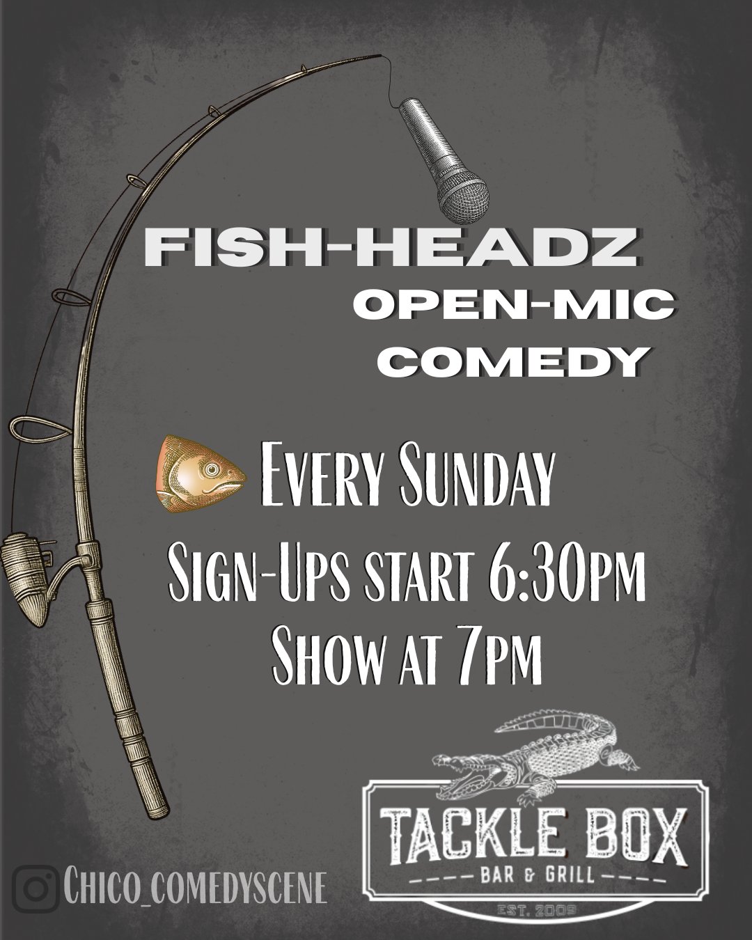 Fish-Headz Comedy — Chico Comedy Scene